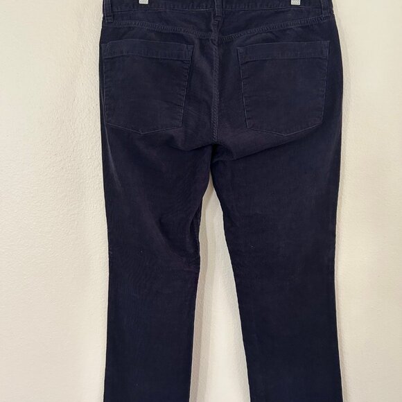 J. Crew Factor Women Corduroy Matchstick Straight Leg Pants SZ 30R Indigo - Picture 2 of 10